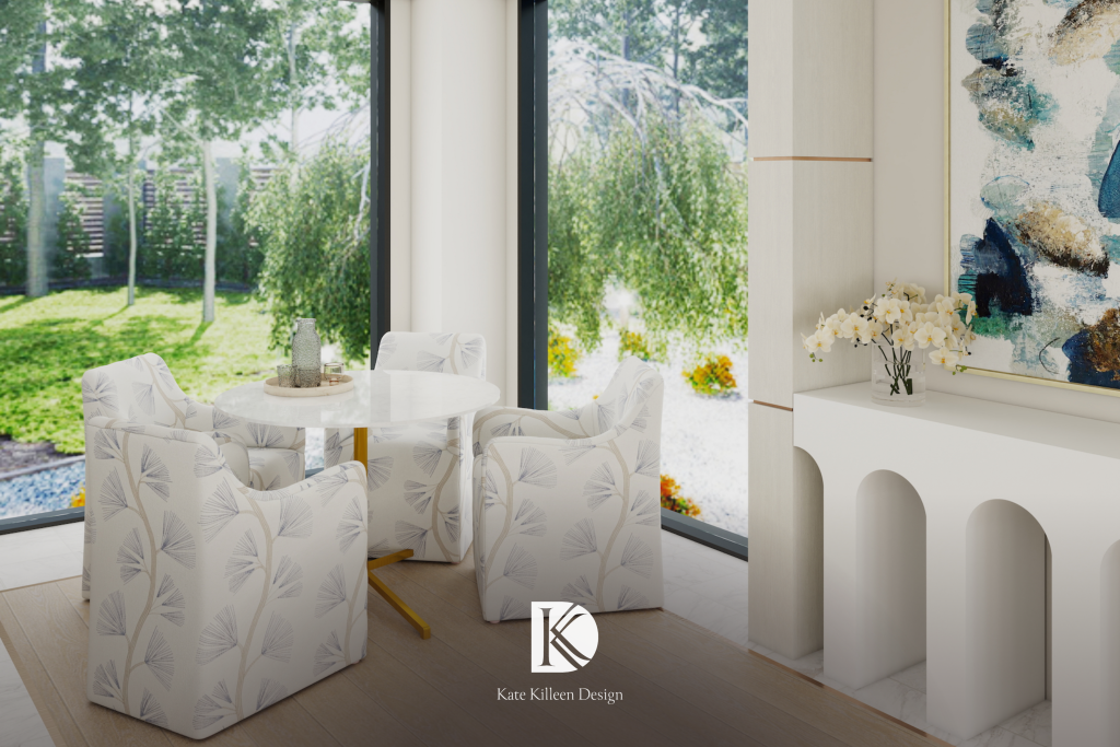 3D rendering of the gathering room in Project Whisper, showing the design before anything is ordered